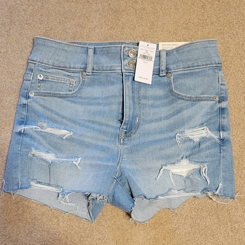 American Eagle Shorts Size 4 Super Hi-Rise Shortie